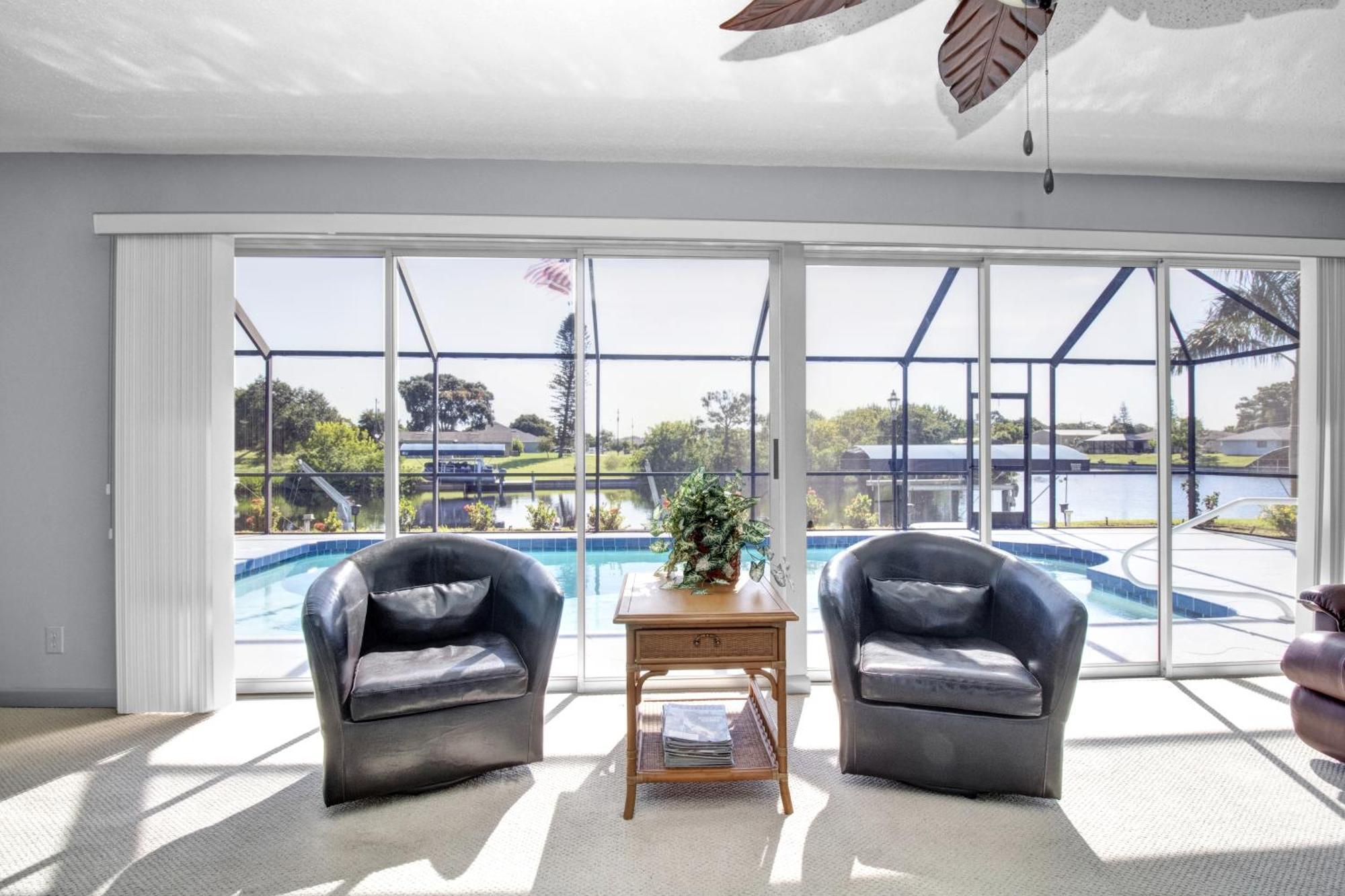 Pet Friendly Canal Front 3-Bedroom Grand Villa With Pool, Linai And Dock Порт-Шарлотт Экстерьер фото
